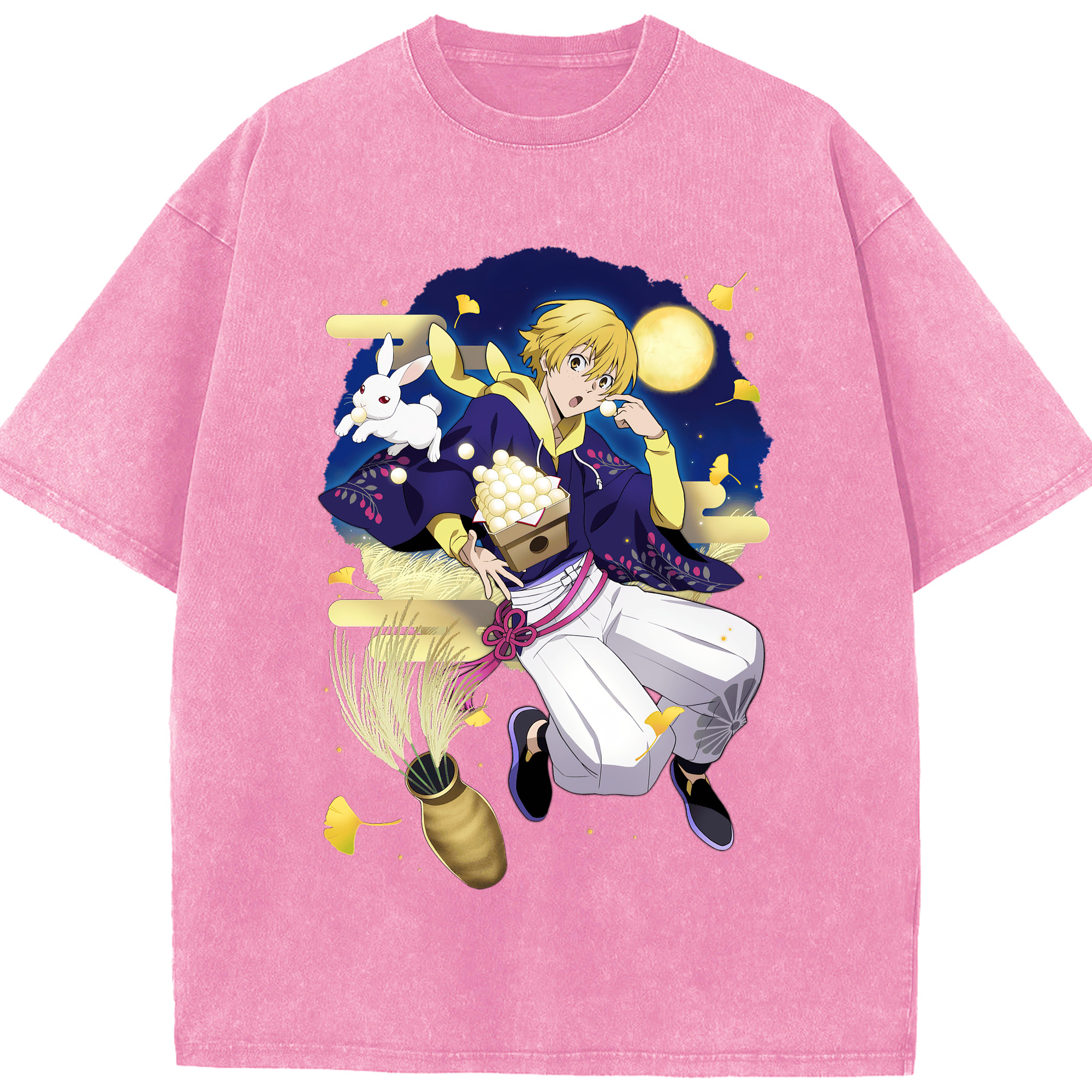 （画像用） 文豪ストレイドッグス Bungo Stray Dogs 綿100% ヴィンテージ風 半袖Tシャツ（フロントプリント）